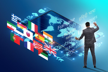 Concept of online foreign language translation and learning