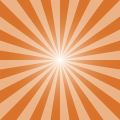 Fototapeta premium Orange sunburst background. Rectangular grunge background. Sandstone orange sunbeam backdrop design for various purposes.