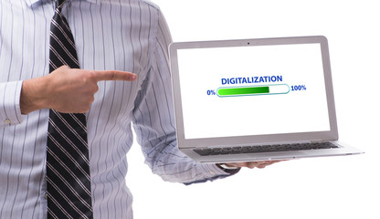Digital transformation and digitalization concept