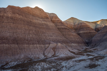 The Blue Mesa Trail in Petrified Forest National Park, Arizona