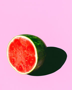 Cross section of watermelon