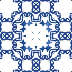 Traditional ornate portuguese azulejo.