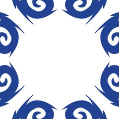 Traditional ornate portuguese azulejo.