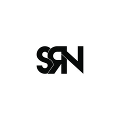 srn letter original monogram logo design