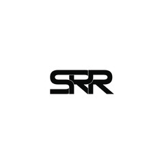 srr letter original monogram logo design