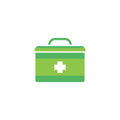 First aid kit icon design template vector isolated