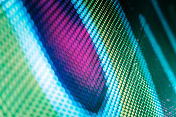 CloseUp LED blurred screen. LED soft focus background. abstract background ideal for design.