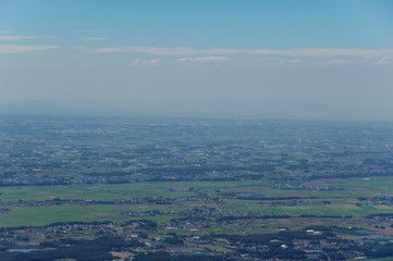 Obraz premium 筑波山から見る関東平野