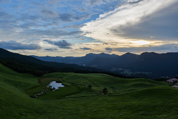 Scenery of Nara-Soni Highlands in midsummer