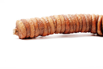 Dried Figs isolated on white background.
