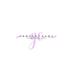 G C GC Initial handwriting and signature logo design with circle. Beautiful design handwritten logo for fashion, team, wedding, luxury logo.