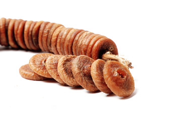 Dried Figs isolated on white background.
