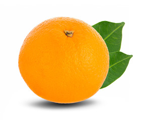 Orange fruit isolated on white background