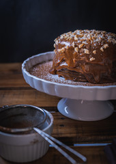 chocolate cake with chocolate