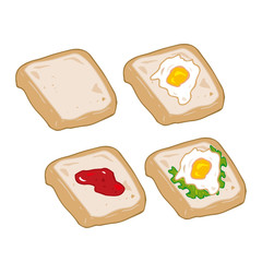 食パン　いろいろな具材　4種