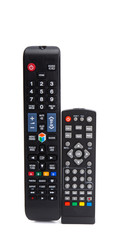 television remotes isolated
