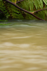 Long exposure shot of fast moving water. 