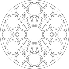 Rose Window Fig. 18, round 1, base, round 1, framework