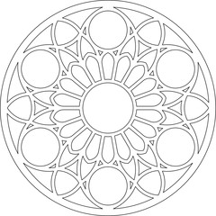 Rose Window Fig. 18, round 1, base, triangular 1, framework