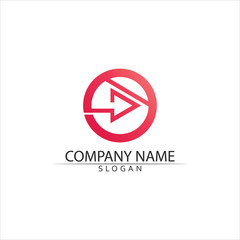 Arrow vector illustration icon sharp business logo design