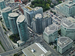 ariel view of toronto
