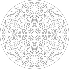 Rose Window Fig. 18, round 1, round 1, framework