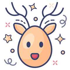 
Reindeer vector style, wild animal concept 
