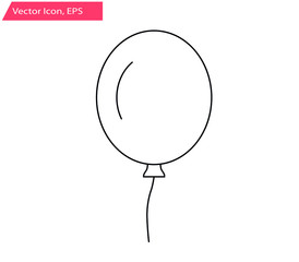 balloon icon. isolated on white background