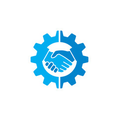 gear deal logo , handshake logo
