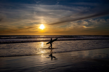 Fototapeta premium Surfer at the beach