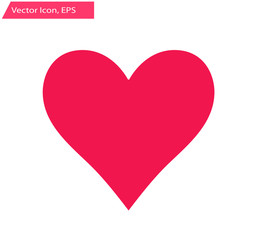 red heart vector illustration