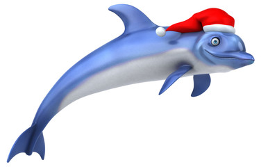 Fun Dolphin - 3D Illustration