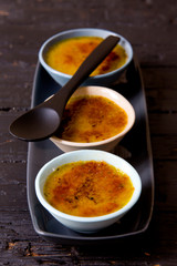 Crème brulée au thé vert