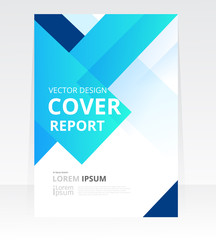 Fototapeta premium Vector abstract design Cover Report Brochure Flyer Banner template.