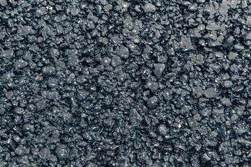 New asphalt. Textured, background. Flat lay. Close up