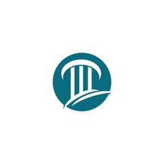 Column icon Logo Template vector