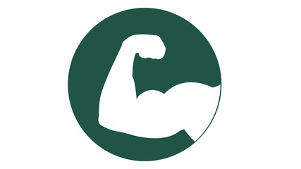 muscle arm bodybuilding power strong icon