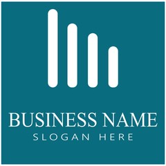 Column icon Logo Template vector