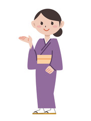 旅館の女将が案内する