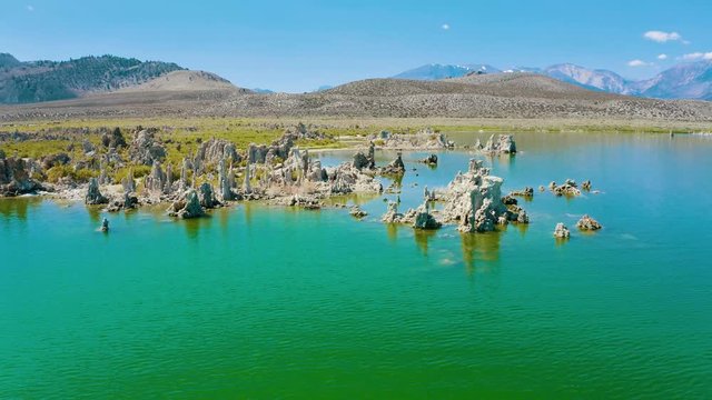 an assortment of Tufa's at Mono Lake located in the eastern sierras of California near June Lake