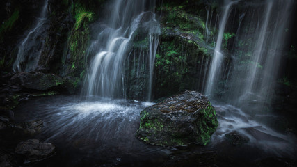 Moss Force Waterfall in Lake District, UK.