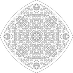 Rose Window Fig. 18, square 1, triangular 1, framework