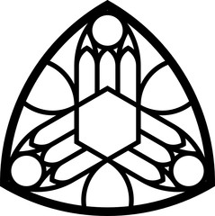 Rose Window Fig. 18, triangular 1, base, triangular 2