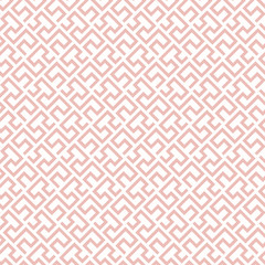 Seamless background for your designs. Modern vector ornament. Geometric abstract pink and white pattern