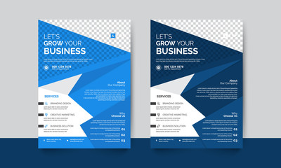 corporate flyer design, business flyer design template vector