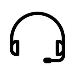 headphones icon on white background