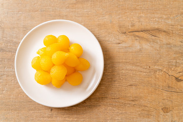  Sweet gold egg yolk drop