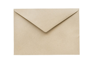Blank envelope isolated