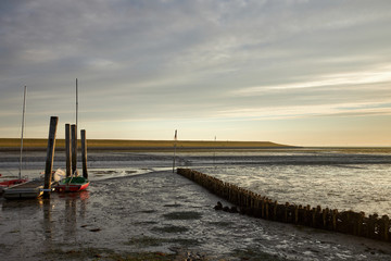 Fototapeta premium Sonnenaufgang im Wattenmeer