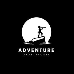 Adventure Sea logo Design Vector